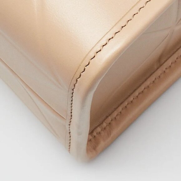 Prada Beige Soft Calfskin Leather Symbole Small Tote Bag - 1BA379 - Picture 4 of 10